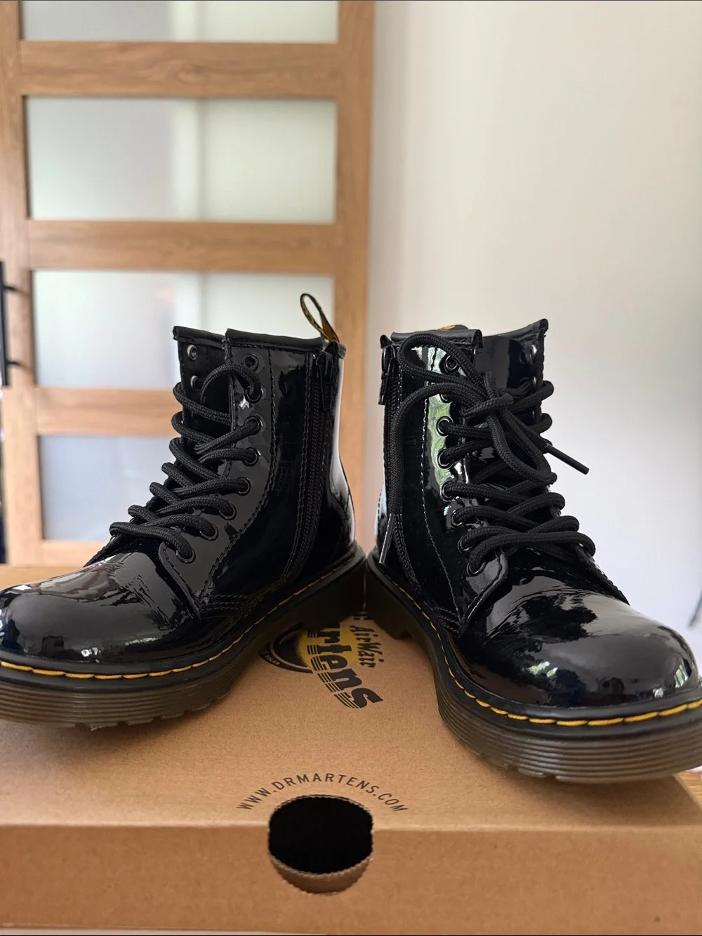 Dr. Martens glossy black